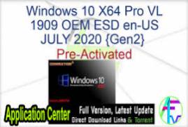 Windows 10 Pro VL X64  OEM ESD en-US OCT 2019 {Gen2}